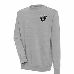 Las Vegas Raiders Antigua Victory Sweatshirt - Heather Gray - NWT MENS XL